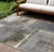 9' X 12' Khaki And Brown Abstract Washable Indoor Outdoor Area Rug - Khaki, Brown