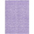 10' X 14' Lilac And Ivory Floral Washable Indoor Outdoor Area Rug