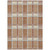 10' X 14' Copper Gold And Gray Plaid Washable Indoor Outdoor Area Rug
