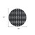 8' Charcoal Round Geometric Washable Indoor Outdoor Area Rug