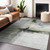 10' X 14' Sage Black And Gray Abstract Washable Indoor Outdoor Area Rug