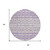 8' Purple Lavender And Ivory Round Geometric Washable Indoor Outdoor Area Rug