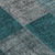 8' Teal Blue Aqua And Charcoal Round Patchwork Washable Indoor Outdoor Area Rug