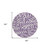 8' Purple And Ivory Round Floral Washable Indoor Outdoor Area Rug