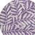 8' Purple And Ivory Round Floral Washable Indoor Outdoor Area Rug