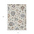 8' X 10' Ivory Brown And Blue Floral Washable Indoor Outdoor Area Rug