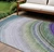 9' X 12' Teal Blue Artichoke Green And Green Abstract Washable Indoor Outdoor Area Rug