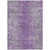 10' X 14' Plum Purple And Silver Oriental Washable Indoor Outdoor Area Rug