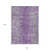 10' X 14' Plum Purple And Silver Oriental Washable Indoor Outdoor Area Rug