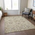 8' X 10' Beige Blue And Brown Moroccan Washable Indoor Outdoor Area Rug