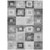 10' X 14' Gray And Charcoal Geometric Washable Indoor Outdoor Area Rug