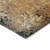 8' X 10' Copper And Black Abstract Washable Indoor Outdoor Area Rug