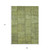 9' X 12' Fern Green And Artichoke Green Patchwork Washable Indoor Outdoor Area Rug