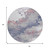 8' Blush And Gray Round Abstract Washable Indoor Outdoor Area Rug - Blush, Gray