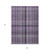9' X 12' Purple Plaid Washable Non Skid Indoor Outdoor Area Rug