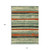 10' X 14' Sage Black And Red Striped Washable Indoor Outdoor Area Rug