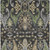 8' X 10' Black Green And Brown Floral Washable Indoor Outdoor Area Rug
