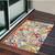 2' X 4' Ivory And Blue Floral Stain Resistant Indoor Outdoor Area Rug