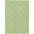 8' X 10' Lime Green And Ivory Geometric Washable Indoor Outdoor Area Rug
