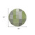 8' Green And Olive Green Round Striped Washable Indoor Outdoor Area Rug