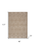 4' X 6' Beige Indoor Outdoor Area Rug