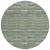 8' Olive Green And Gray Round Striped Washable Indoor Outdoor Area Rug