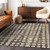 10' X 14' Brown And Beige Abstract Washable Indoor Outdoor Area Rug Transitional Style - Brown, Beige Color