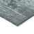 10' X 14' Teal Blue Charcoal And Gray Abstract Washable Indoor Outdoor Area Rug