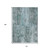 10' X 14' Teal Blue Charcoal And Gray Abstract Washable Indoor Outdoor Area Rug - 880016479942
