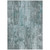 10' X 14' Teal Blue Charcoal And Gray Abstract Washable Indoor Outdoor Area Rug - 880016479942