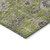 10' X 14' Olive Green Gray And Charcoal Oriental Washable Indoor Outdoor Area Rug