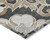 9' X 12' Charcoal And Taupe Damask Washable Indoor Outdoor Area Rug