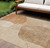 10' X 14' Orange Copper And Terra Cotta Abstract Washable Indoor Outdoor Area Rug Transitional Style - Orange, Copper, Terra Cotta Color