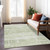 10' X 14' Artichoke Green And Ivory Abstract Washable Indoor Outdoor Area Rug Transitional Style - Artichoke Green, Ivory Color