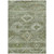10' X 14' Olive Green And Fern Green Southwestern Washable Indoor Outdoor Area Rug