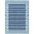 8' X 10' Sky Blue And Denim Blue Striped Washable Indoor Outdoor Area Rug Transitional Style - Sky Blue, Denim Blue Color