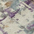 8' X 10' Linen Purple And Gold Abstract Washable Indoor Outdoor Area Rug