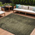 8' X 10' Gray Abstract Washable Non Skid Indoor Outdoor Area Rug Transitional Style - Gray Color