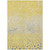8' X 10' Yellow And Gold Abstract Washable Indoor Outdoor Area Rug