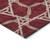 8' X 10' Burgundy And Gold Geometric Washable Indoor Outdoor Area Rug