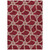 8' X 10' Burgundy And Gold Geometric Washable Indoor Outdoor Area Rug