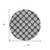 8' Charcoal And Ivory Round Polka Dot Washable Indoor Outdoor Area Rug