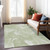 10' X 14' Artichoke Green Fern Green And Ivory Abstract Washable Indoor Outdoor Area Rug