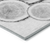 8' X 10' Gray and Black Faux Bois Washable Non Skid Indoor Outdoor Area Rug