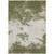 10' X 14' Olive Green Gray And Ivory Abstract Washable Indoor Outdoor Area Rug