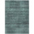 10' X 14' Teal Blue Aqua And Gray Striped Washable Indoor Outdoor Area Rug Transitional Style - Teal Blue, Aqua, Gray Color