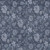 10' X 14' Denim Blue And Navy Blue Floral Washable Indoor Outdoor Area Rug - Denim Blue, Navy Blue