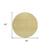 8' Gold Ivory And Taupe Round Tribal Washable Indoor Outdoor Area Rug