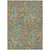 9' X 12' Taupe Paisley Washable Non Skid Indoor Outdoor Area Rug