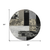 8' Black Taupe And Ivory Round Geometric Washable Indoor Outdoor Area Rug